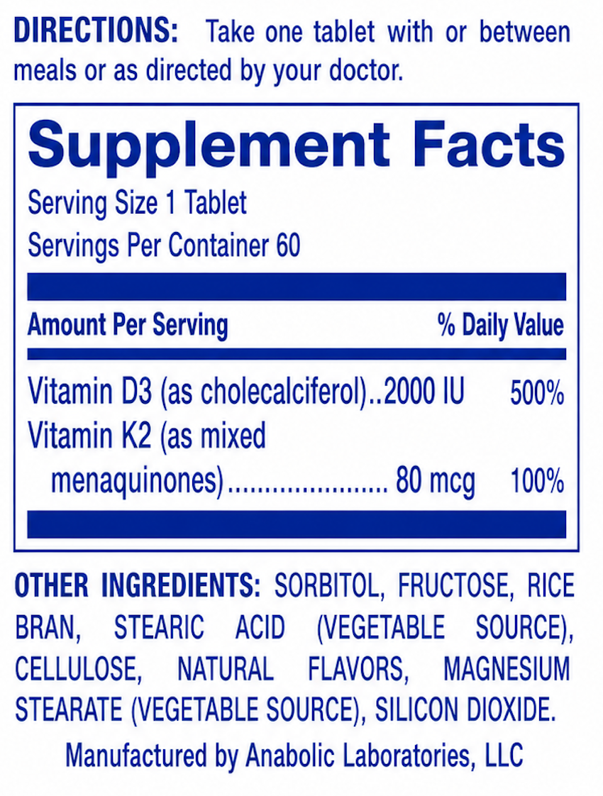 Anabolic Laboratories Ultra K2-D3