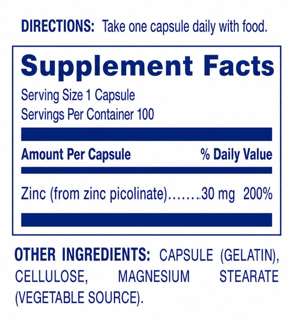 Anabolic Laboratories Zinotate Zinc Picolinate 30 mg